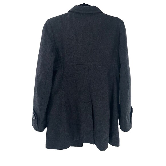 Women's Michael Kors Band Collar Wool Double-Breasted Coat Size 10 - Picture 6 of 6